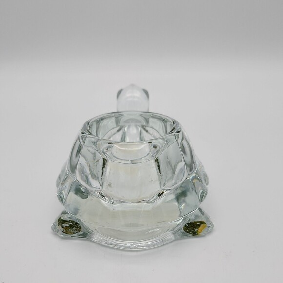Vintage Indiana Glass Turtle Crystal Clear Candle Votive Holder USA Gift #12143 - Picture 4 of 10